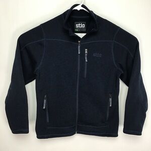 STIO men’s long sleeve full zip fleece jacket medium
